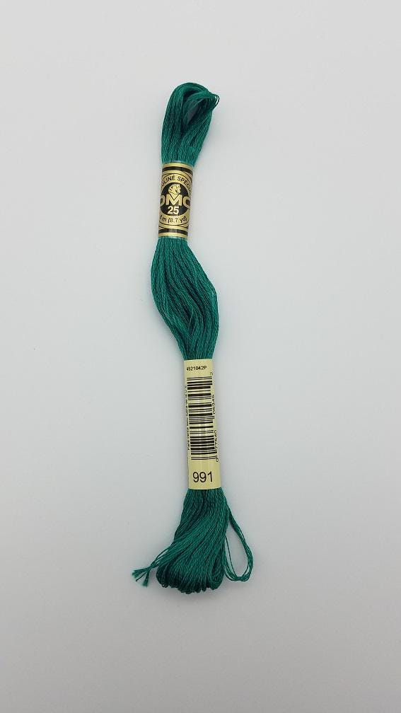 DMC 991 - 6-Strand Floss - Aquamarine Dark