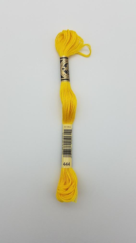DMC 444 - 6-Strand Floss - Lemon Dark