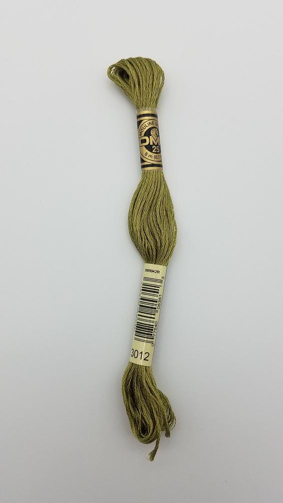 DMC 3012 - 6-Strand Floss - Khaki Green Medium