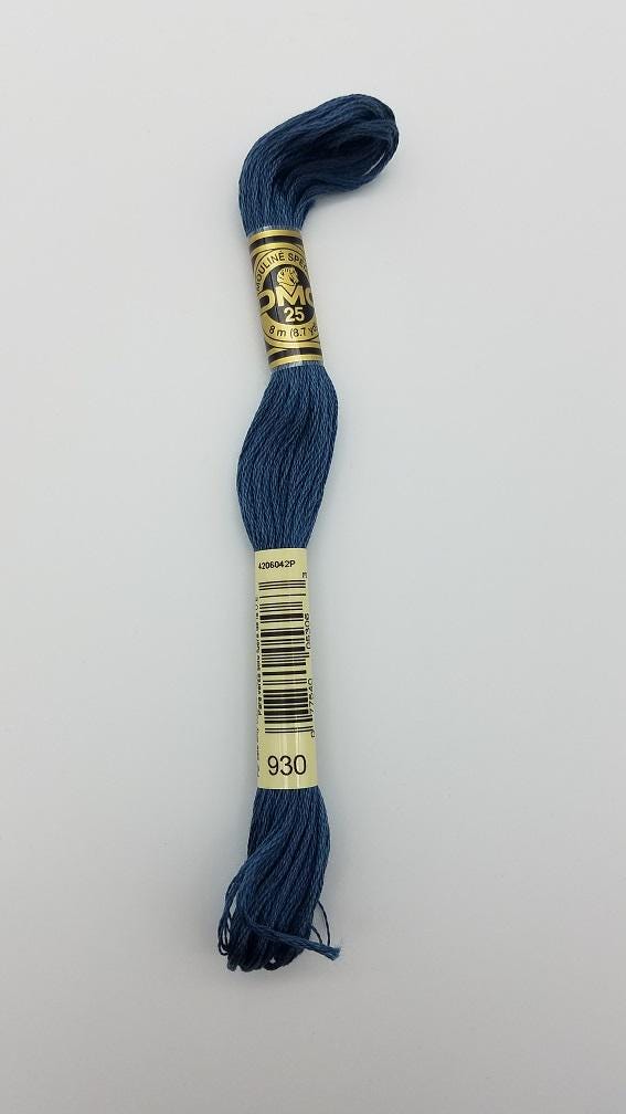 DMC 930 - 6-Strand Floss - Antique Blue Dark