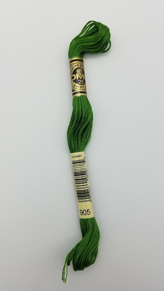 DMC 905 - 6-Strand Floss - Parrot Green Dark