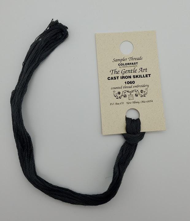 Cast Iron Skillet - Gentle Art Sampler Hand-Dyed Floss - 1060