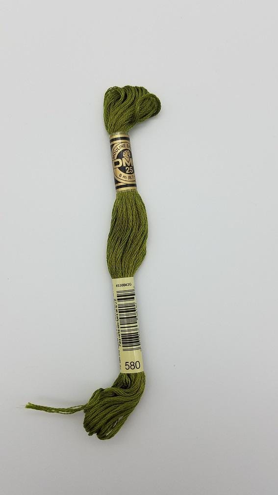 DMC 580 - 6-Strand Floss - Moss Green Dark