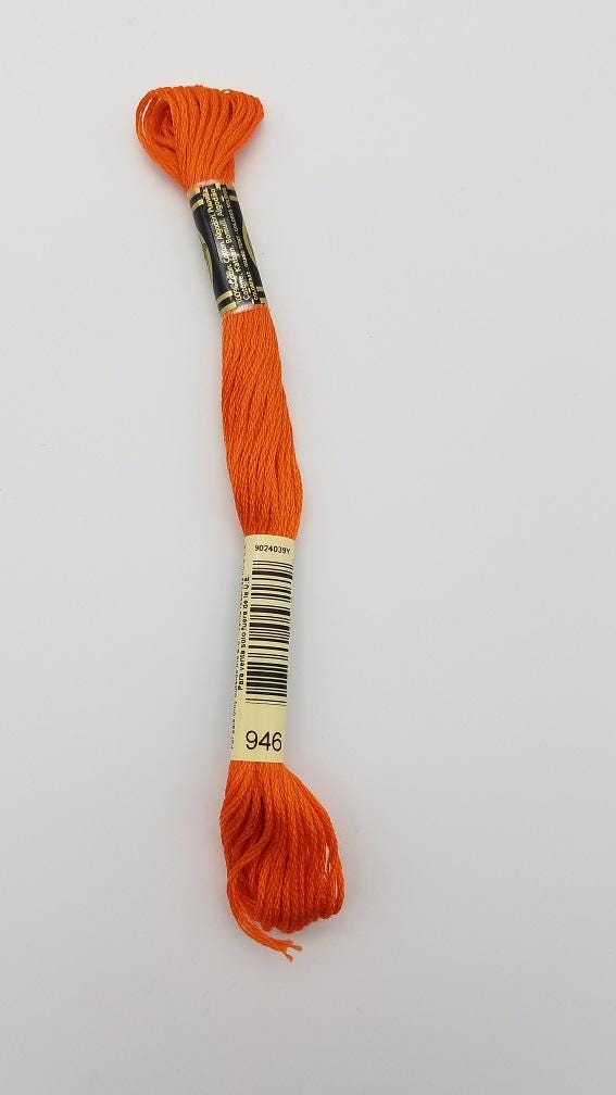 DMC 946 - 6-Strand Floss - Burnt Orange Medium