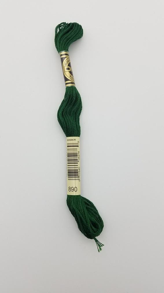 DMC 890 - 6-Strand Floss - Pistachio Green Ultra Dark