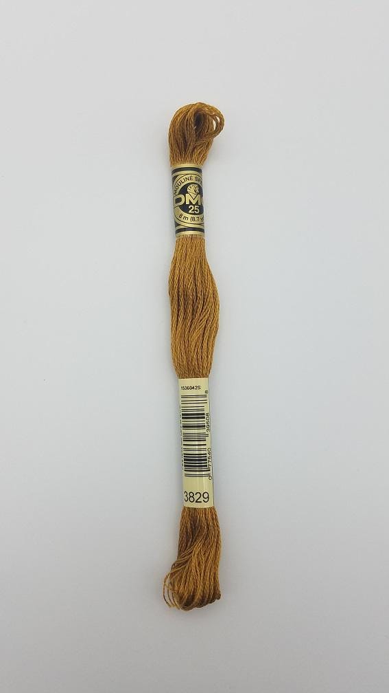 DMC 3829 - 6-Strand Floss - Old Gold Very Dark