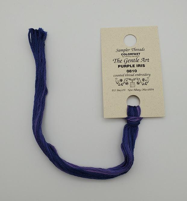 Purple Iris - Gentle Art Sampler Hand-Dyed Floss - 0810