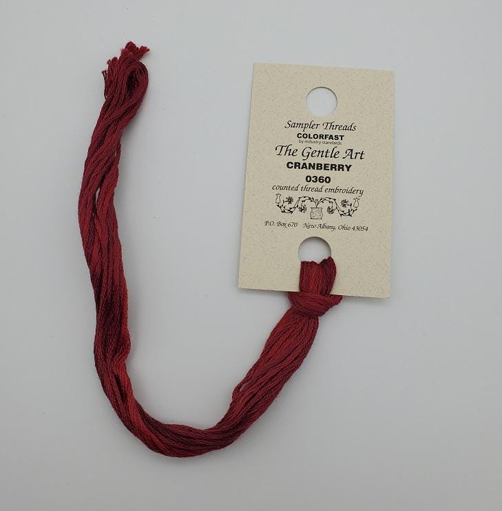 Cranberry - Gentle Art Sampler Hand-Dyed Floss - 0360