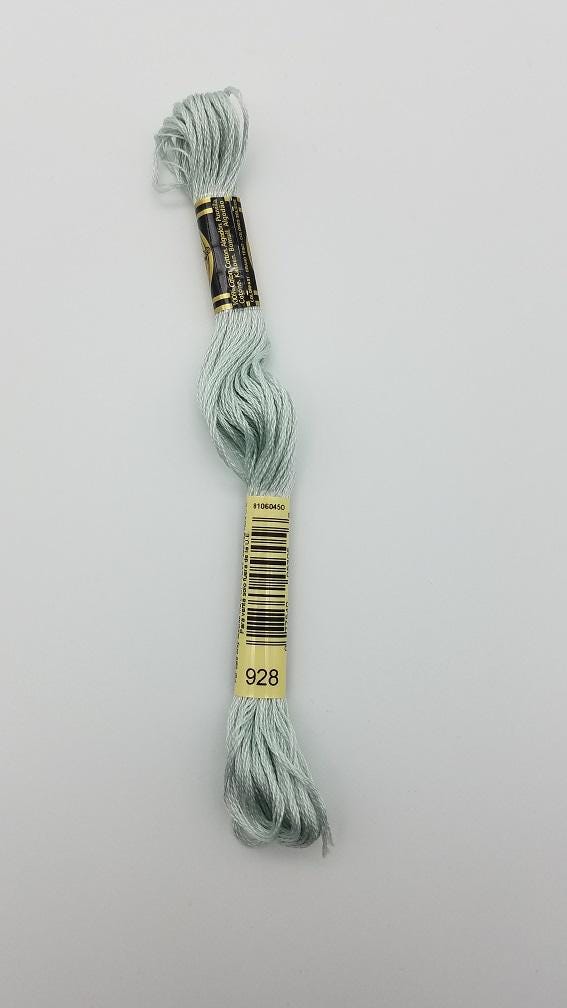 DMC 928 - 6-Strand Floss - Gray Green Very Light