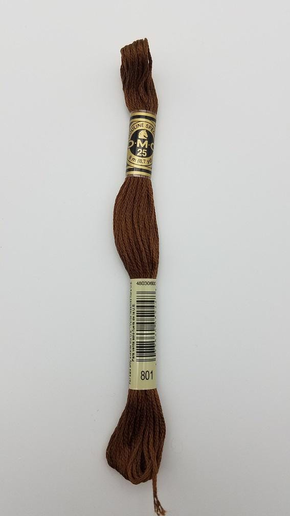DMC 801 - 6-Strand Floss - Coffee Brown Dark