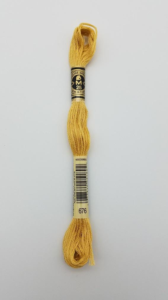 DMC 676 - 6-Strand Floss - Old Gold Light