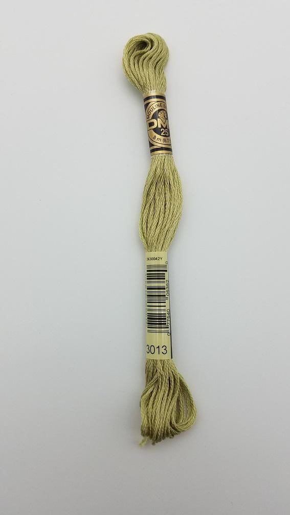 DMC 3013 - 6-Strand Floss - Khaki Green Light