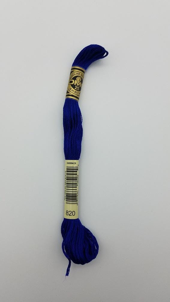 DMC 820 - 6-Strand Floss - Royal Blue Very Dark