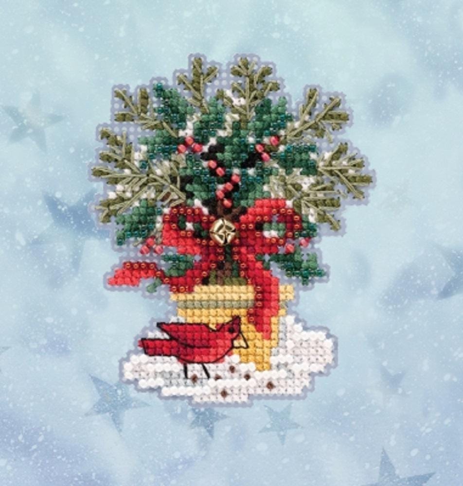 Evergreen Topiary - Mill Hill - Winter Holiday - Cross Stitch Kit - MH18-2035