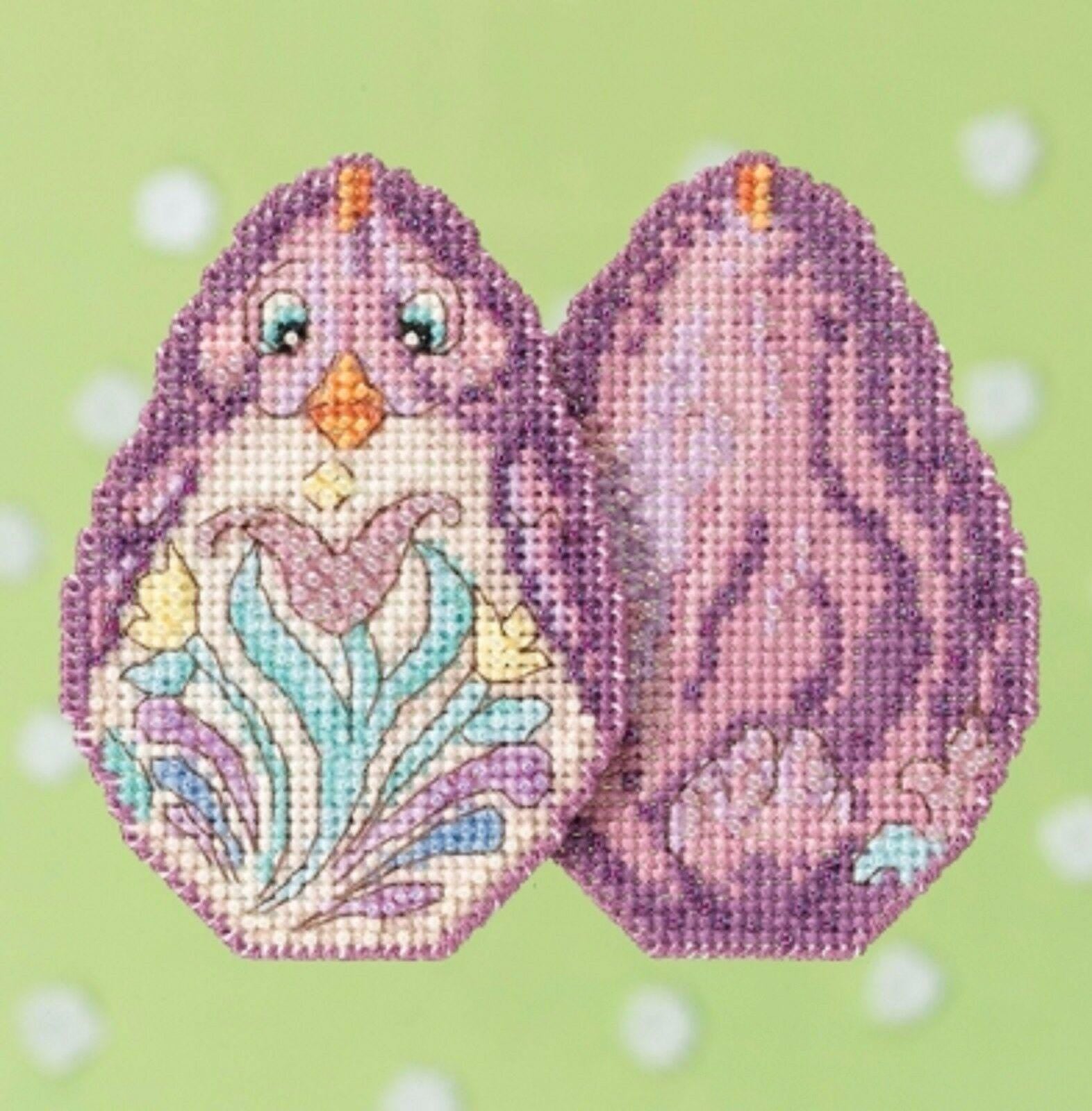 Mill Hill - Jim Shore - Purple Chick - Beaded Cross Stitch Kit - JS18-1716