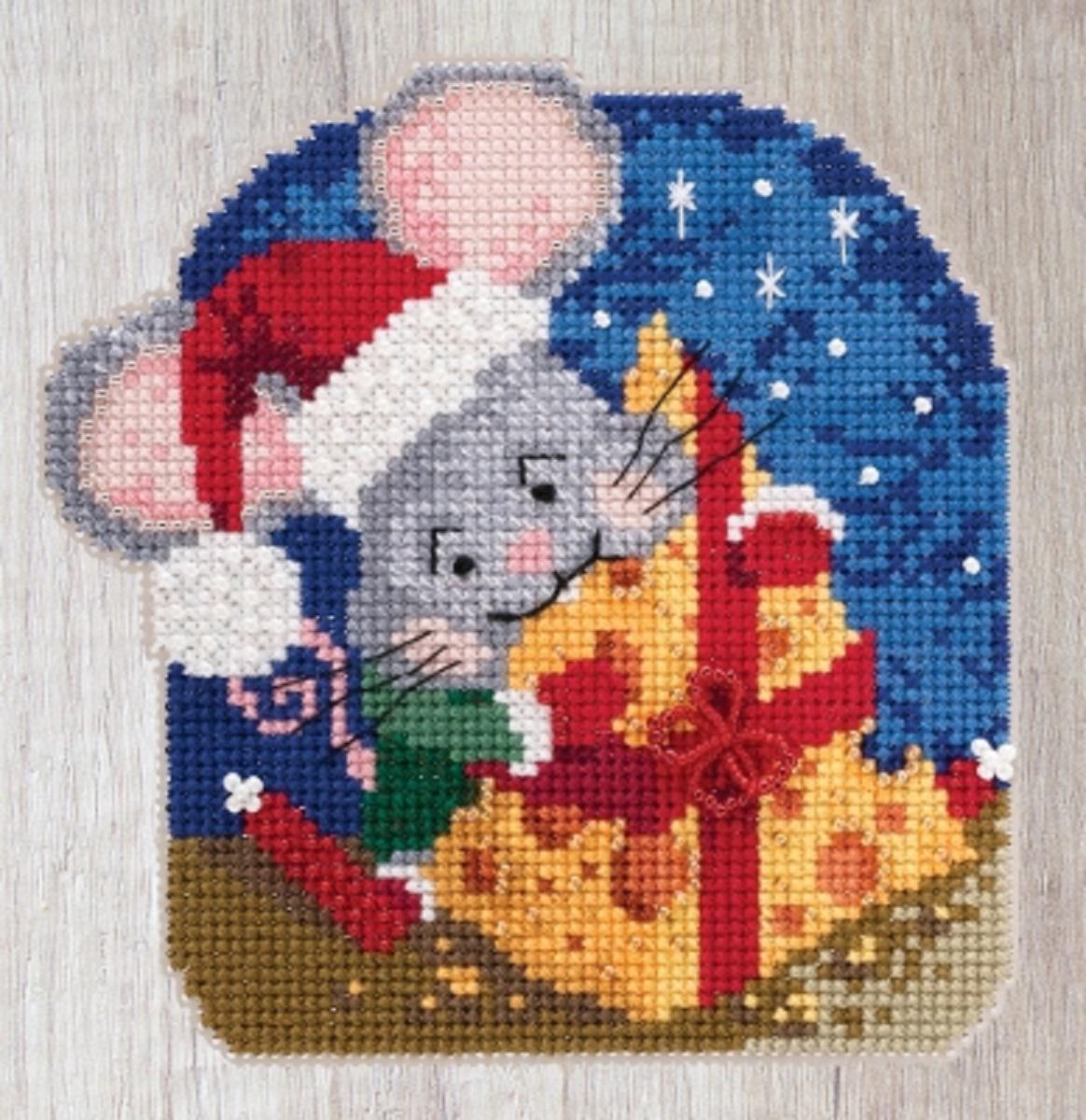 Mac Cheese - Mill Hill - Mouse Trilogy - Cross Stitch Kit - MH19-2012
