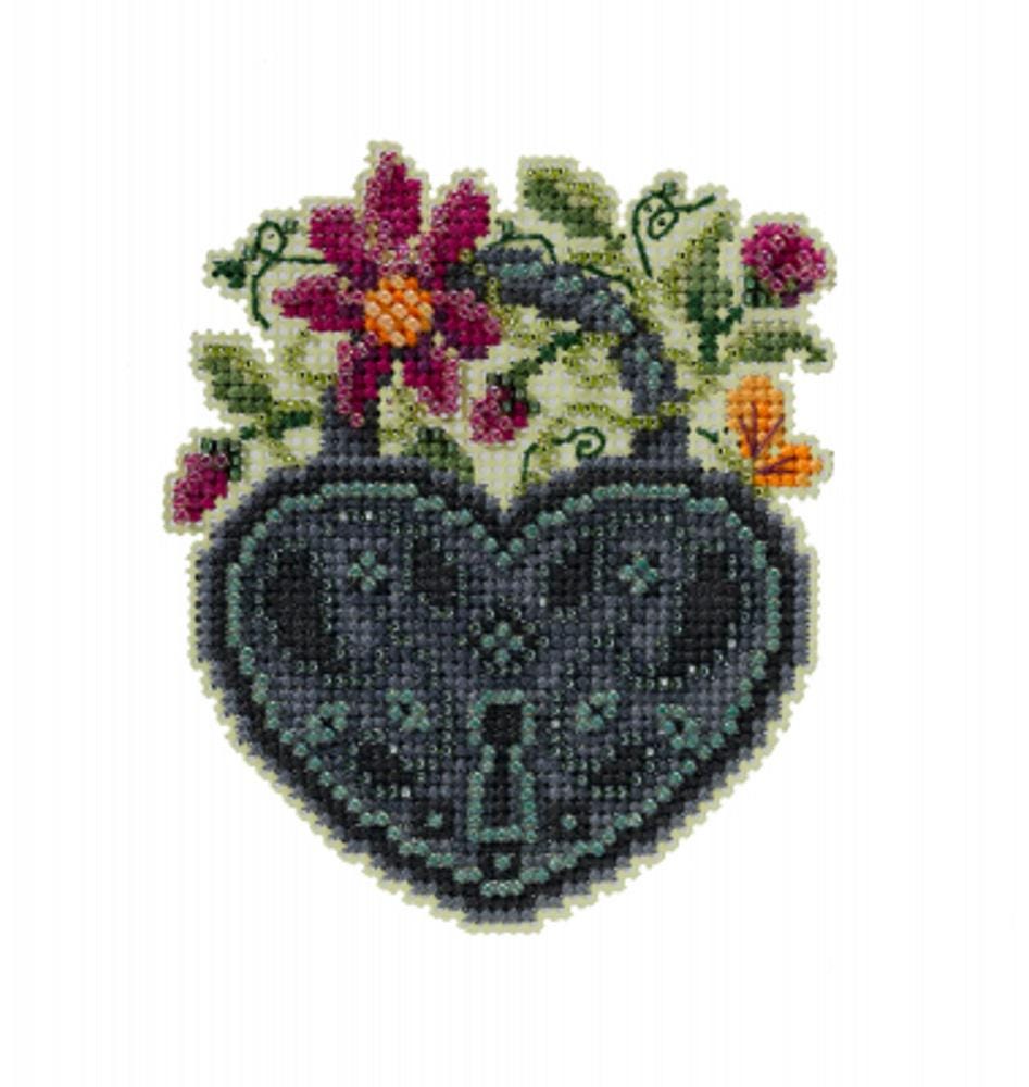 Spring Lock - Mill Hill - Antique Locks Trilogy - Cross Stitch Kit - MH19-2211