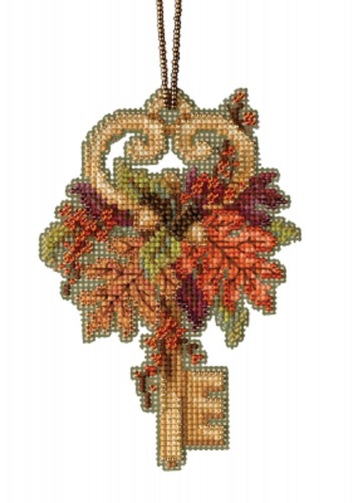 Autumn Key - Mill Hill - Antique Keys Trilogy - Cross Stitch Kit - MH19-2112