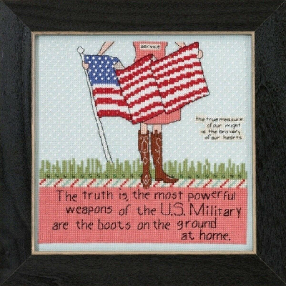 Brave Hearts - Curly Girl - Mill Hill - Cross Stitch Kit - CG30-5102