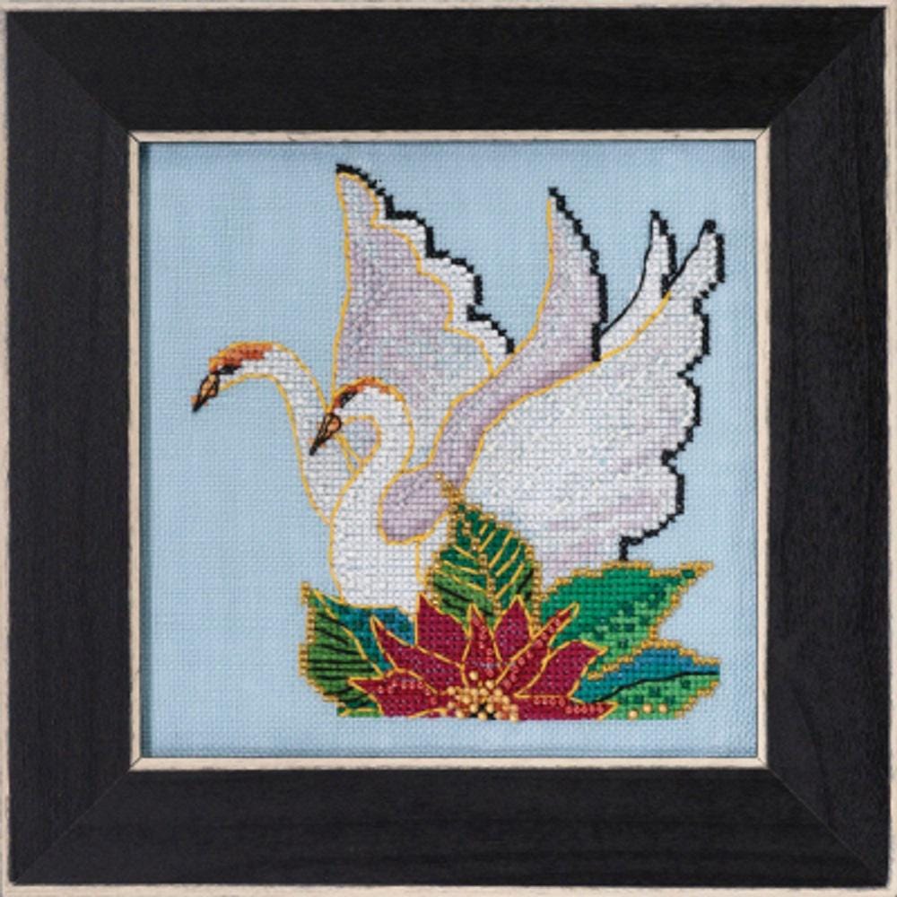 White Swans - Laurel Burch - Mill Hill - Cross Stitch Kit - LB30-2312