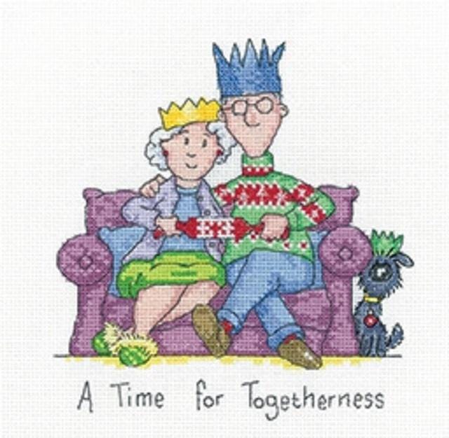 Togetherness - Grandparents - Dog - Counted Cross Stitch Kit - Heritage Crafts
