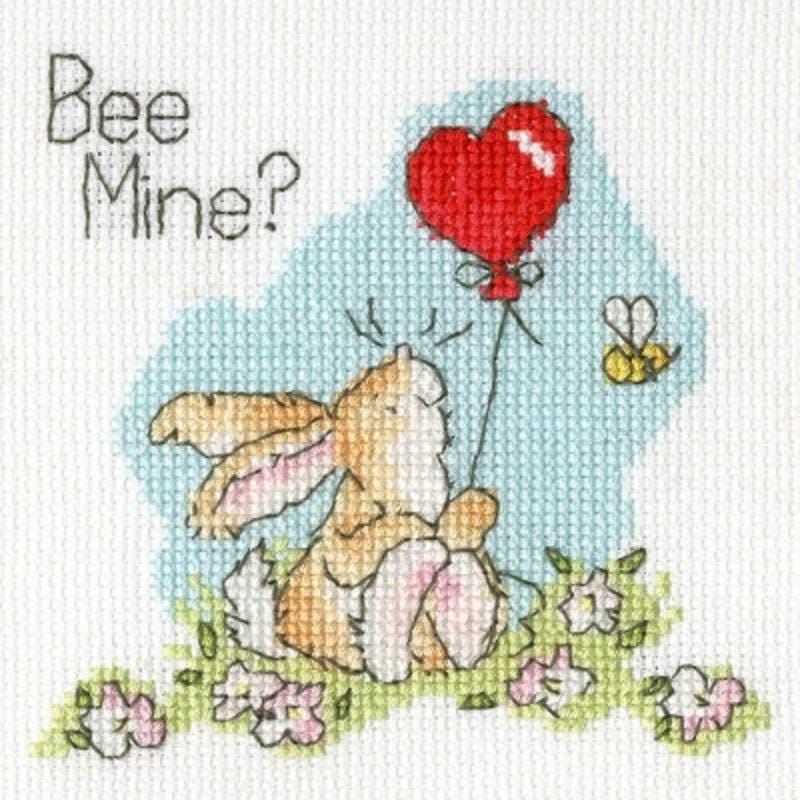 Bee Mine - Bothy Threads - Cross Stitch Greeting Card Kit