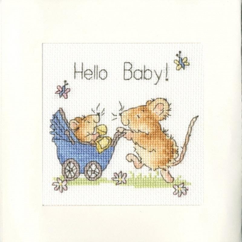 Hello Baby! - Bothy Threads - Cross Stitch Greeting Card Kit