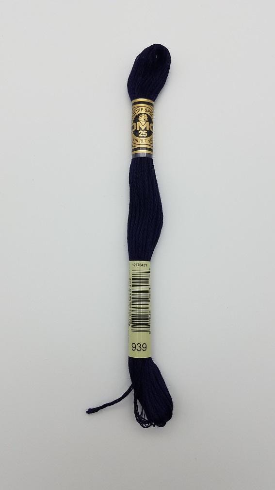 DMC 939 - 6-Strand Floss - Navy Blue Very Dark