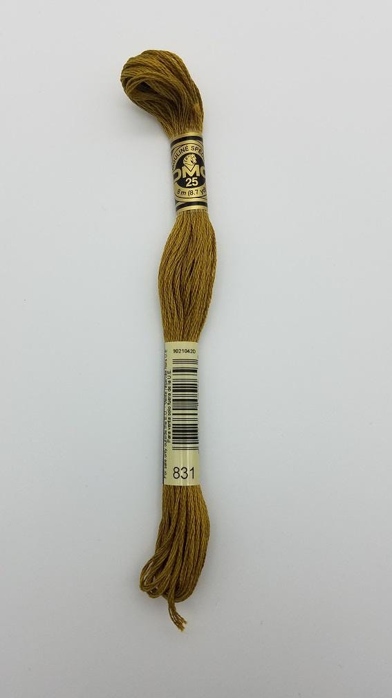 DMC 831 - 6-Strand Floss - Golden Olive Medium