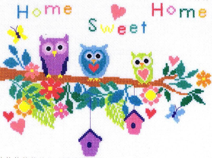 Owl Bouquet - Bothy Threads - Cross Stitch Kit