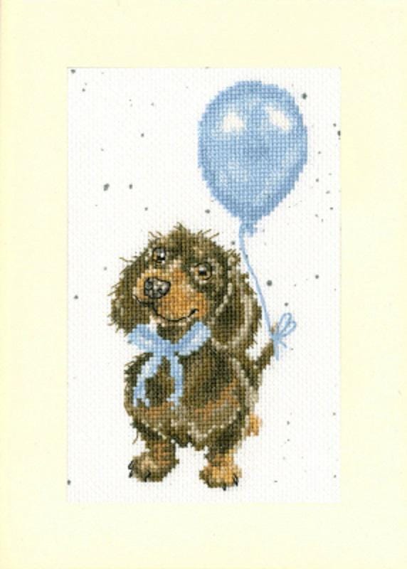 Welcome Little Sausage - Bothy Threads - Cross Stitch Greeting Card Kit
