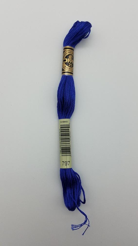 DMC 797 - 6-Strand Floss - Royal Blue