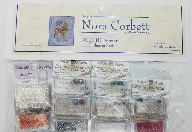 Donner - Christmas - Nora Corbett - Chart, Beads, All Thread - NC114