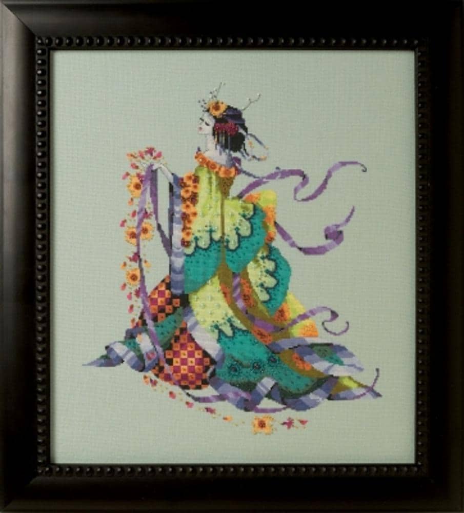 Miss Dancing Flower - Mirabilia - Chart, Beads, All Thread - MD170