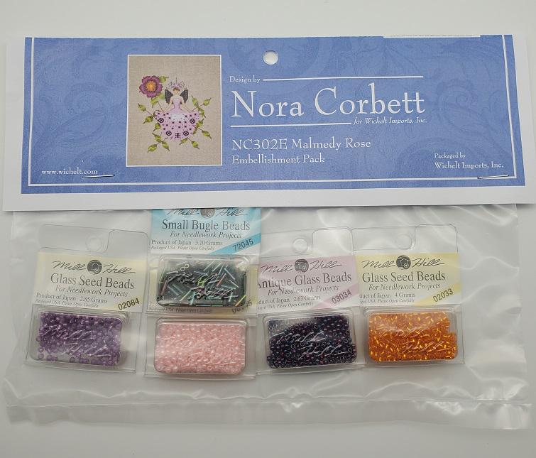 Malmedy Rose - Nora Corbett - Chart, Beads, All Thread - NC302