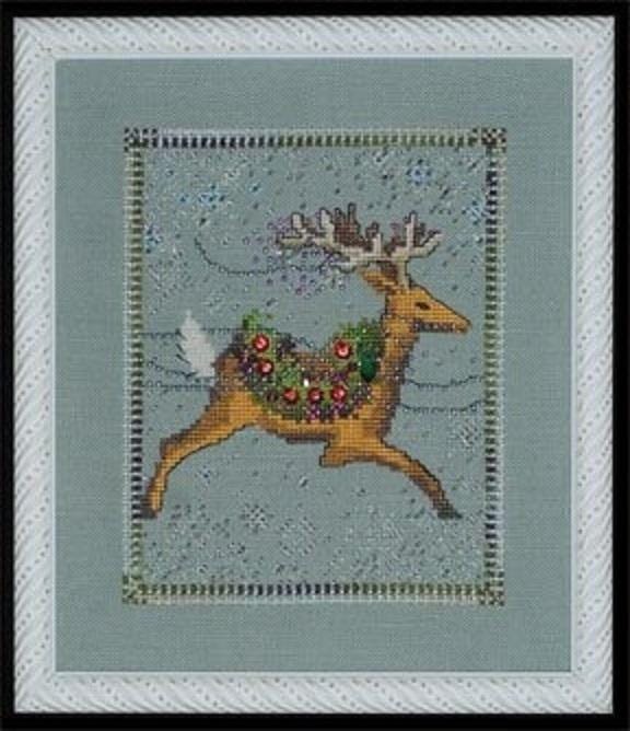 Dasher - Christmas - Nora Corbett - Chart, Beads, All Thread - NC113