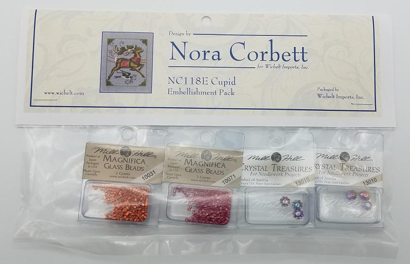 Cupid - Christmas - Nora Corbett - Chart, Beads, All Thread - NC118