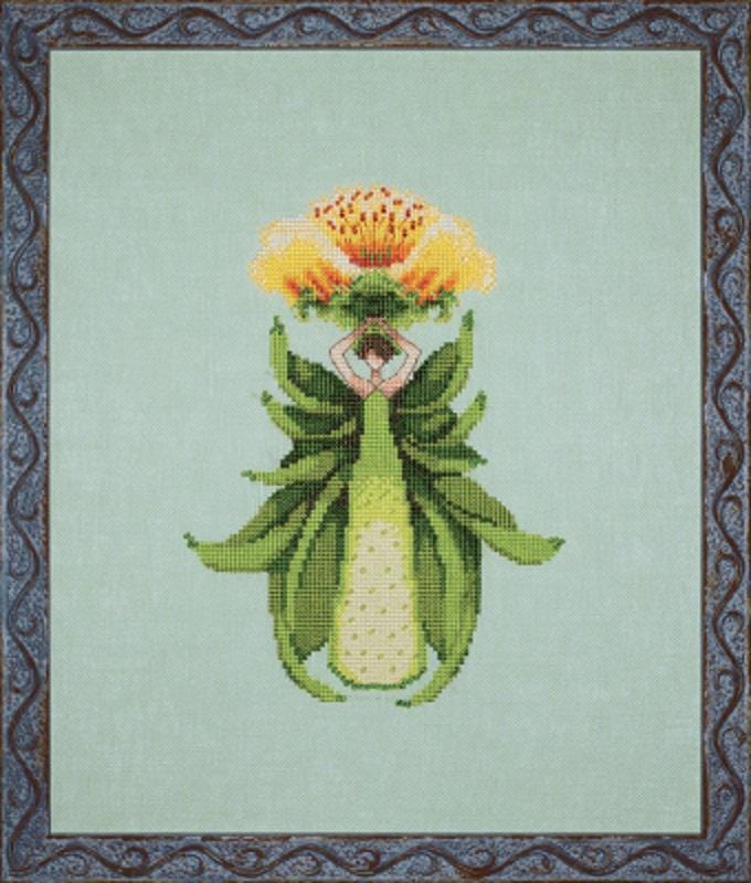 Orange Princess - Nora Corbett - Chart, Beads, All Thread - NC316