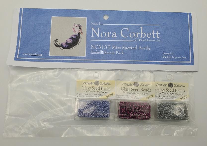 Miss Spotted Beetle - Nora Corbett - Chart, Beads, All Thread - NC313