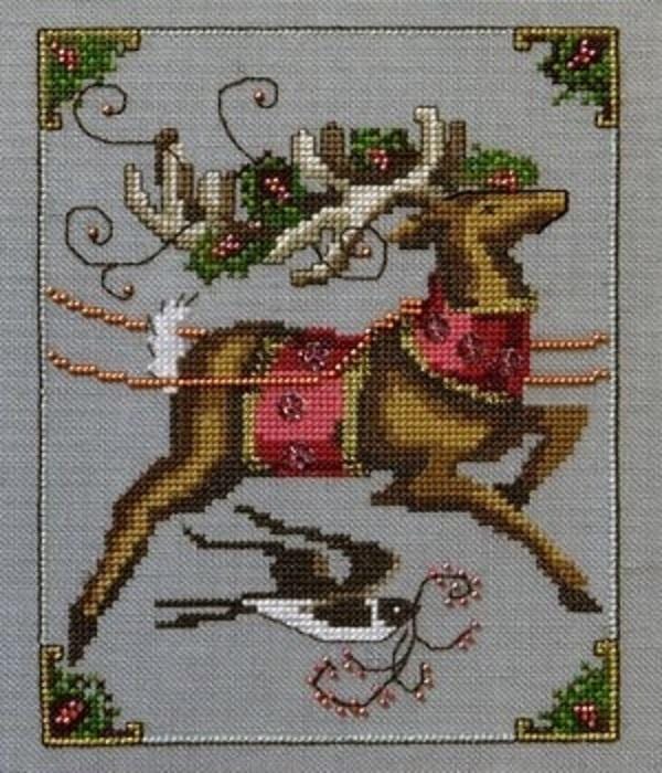 Cupid - Christmas - Nora Corbett - Chart, Beads, All Thread - NC118